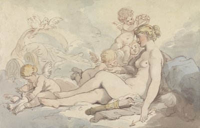 Venus Crowned by Cupid by Thomas Rowlandson